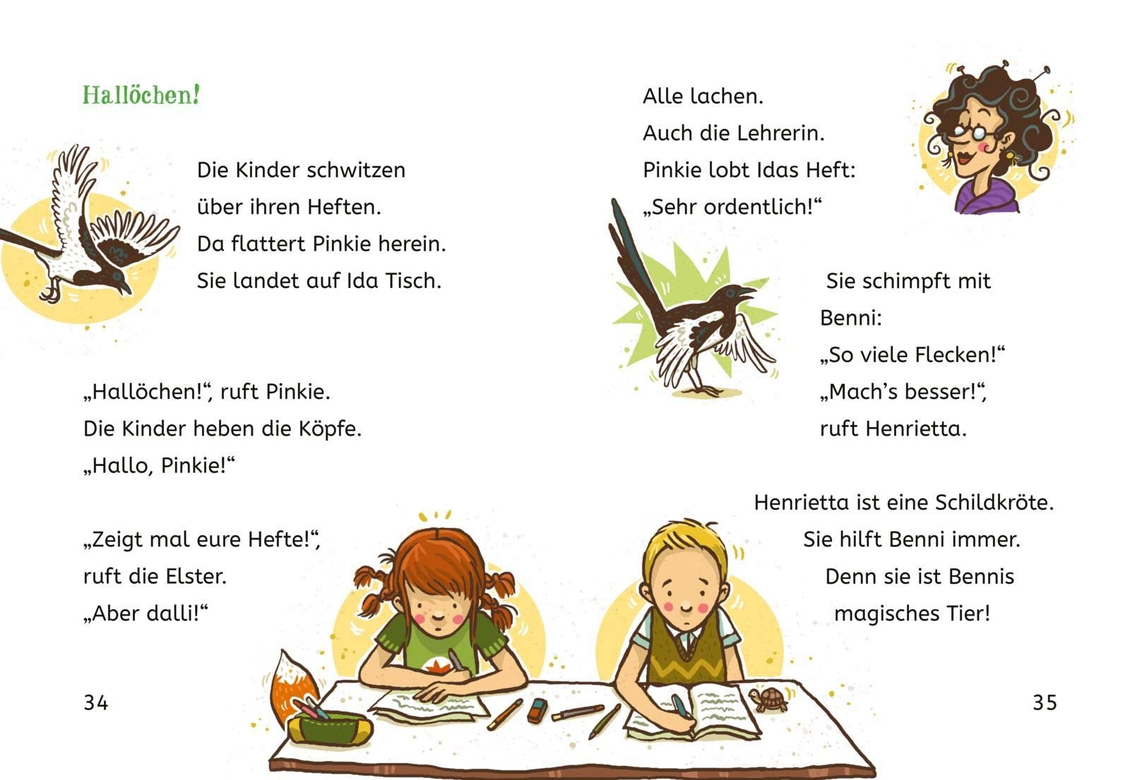 Die Schule der magischen Tiere ermittelt: Ida und Benni in der Schule